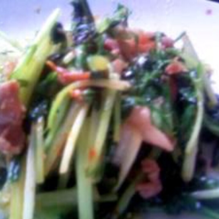 コチュジャンで美味しい 水菜と豚肉の炒めもの レシピ 作り方 By Kyon31 楽天レシピ